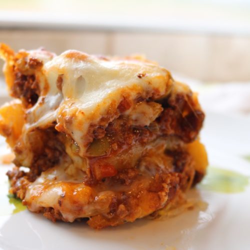Golden Lasagna: A Twist on Pastel&oacute;n (Sweet Plantain Lasagna)