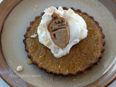 Pumpkin Tarts with Gingerbread Cookie Crust - Low Carb, Sugar Free, Gluten Free 1